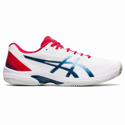 Asics Court Speed FF - Miesten Tenniskengät - Valkoinen/Sininen